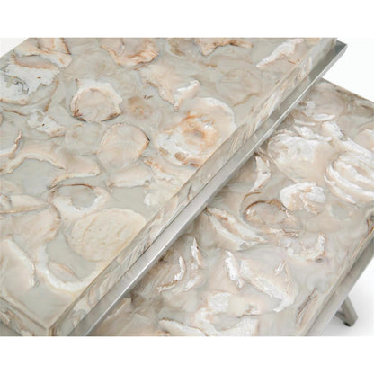 Bottaro Nesting Side Tables by John-Richard in natural. Made from steel in a modern style.