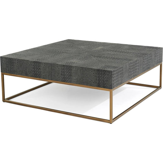 Greystoke Cocktail Table by John-Richard in greystoke black and aztec gold. Made from unique in a modern style.