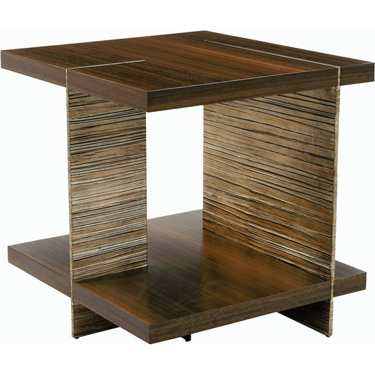Altillo End Table by John-Richard. Made from eucalyptus wood in a modern style.