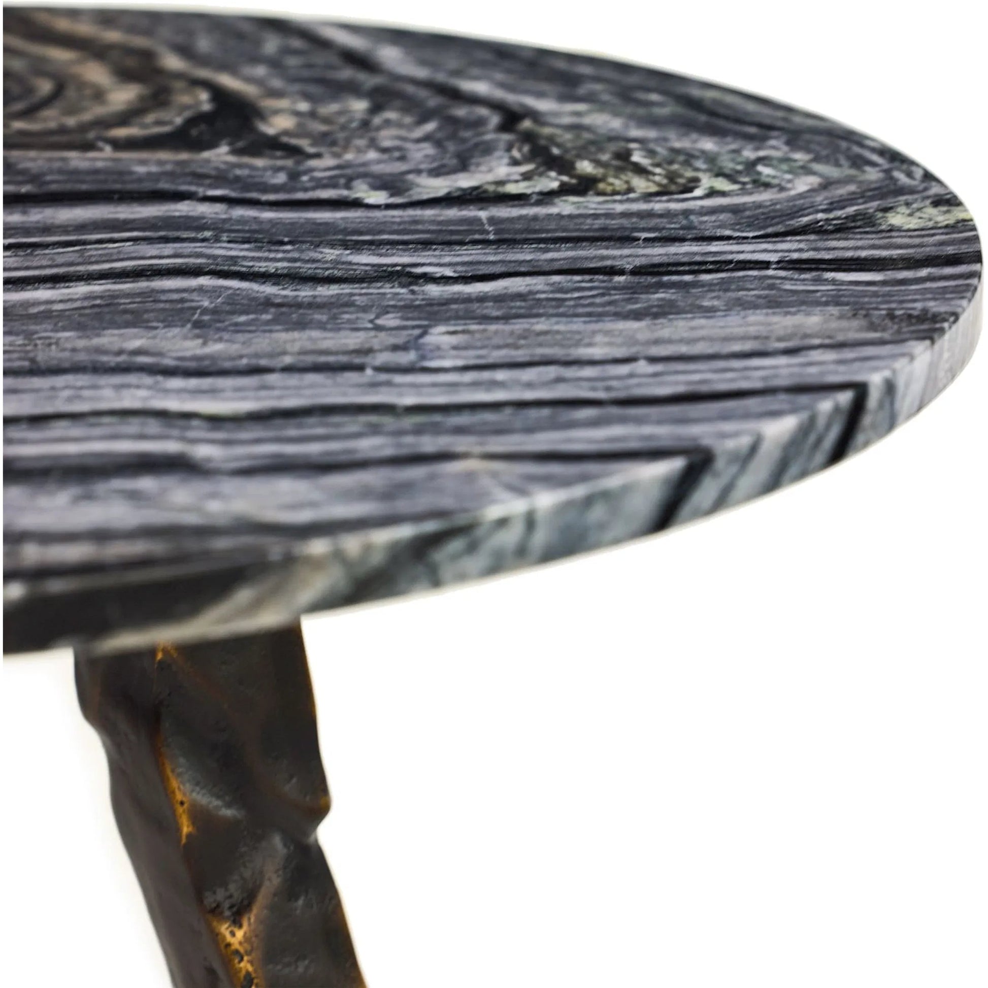 Wayland End Table by John-Richard in moore bronze, polished black. Made from unique in a modern style.