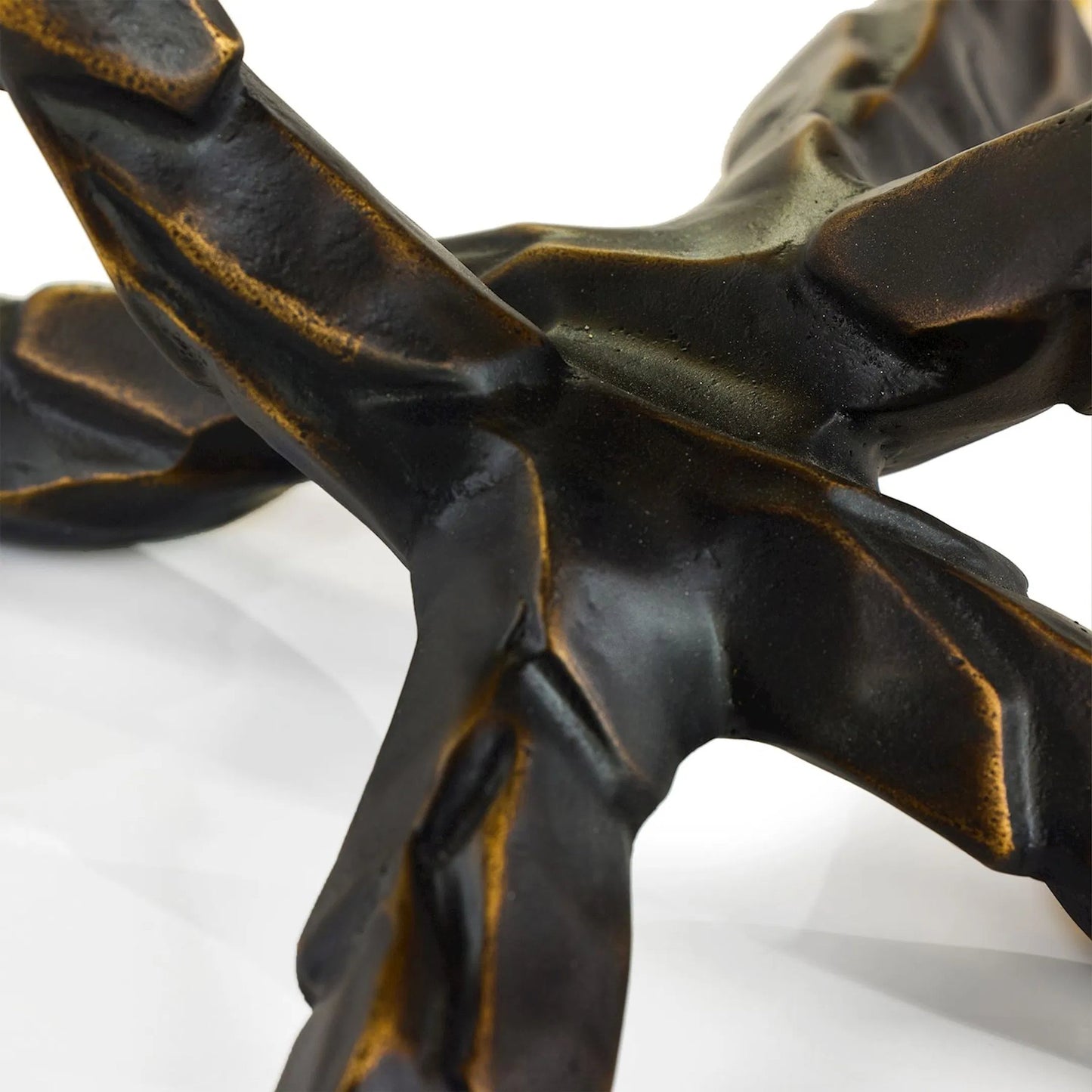 004 SI-2374130 | Closeup | Wayland End Table by John-Richard in moore bronze, polished black. Made from unique in a modern style.