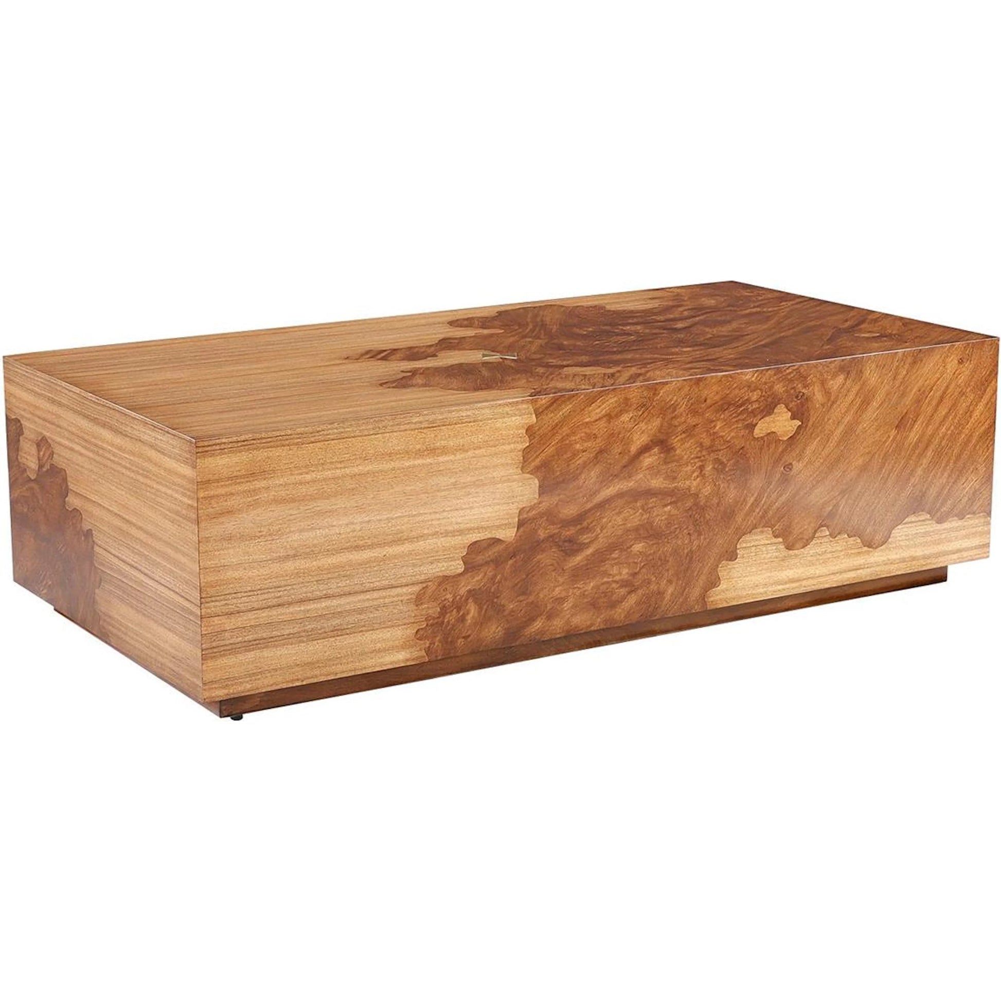 Wildwood Cocktail Table by John-Richard in natural paldao, natural zebralli. Made from unique in a transitional style.