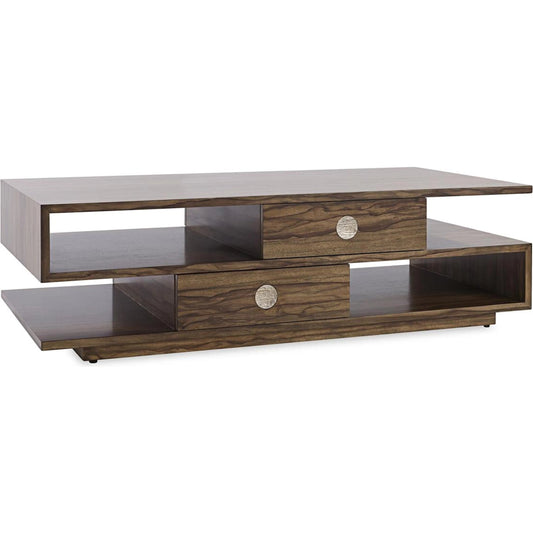 Vantage Cocktail Table by John-Richard in natural paldao. Made from unique in a unique style.