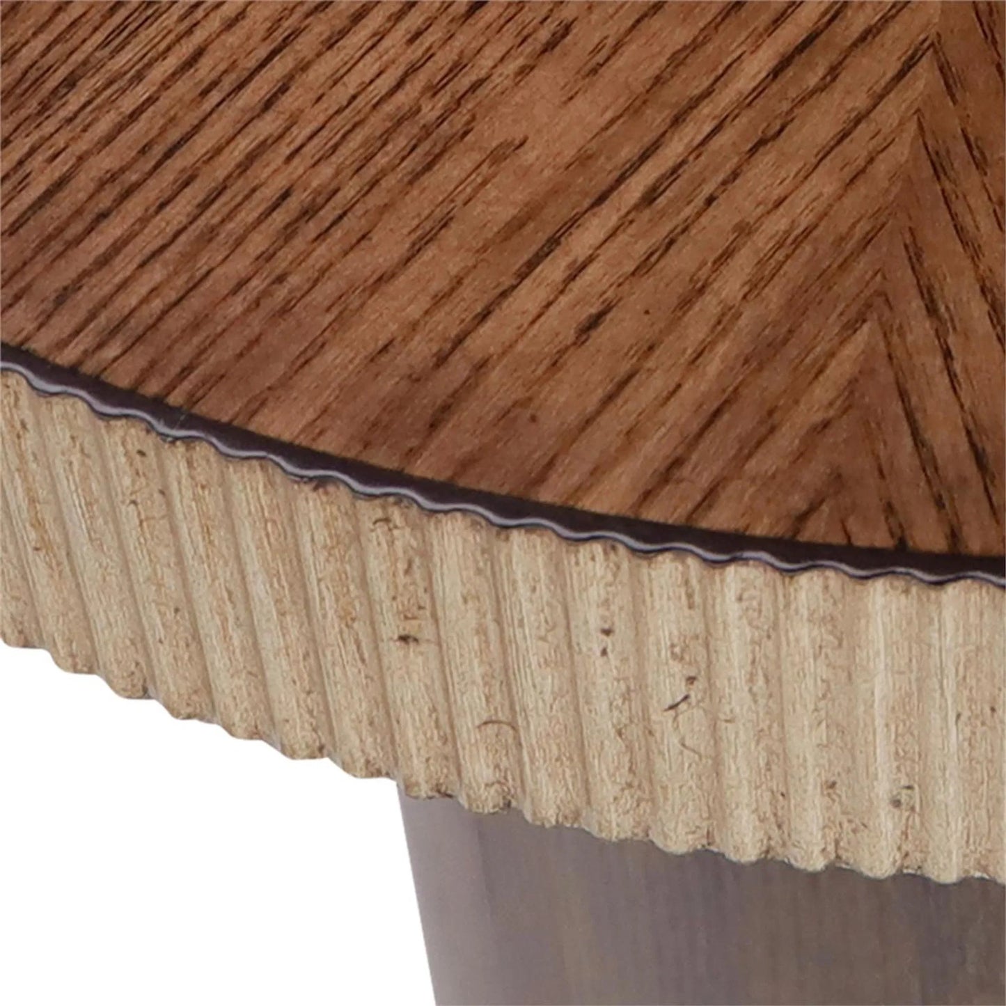 002 SI-2372965 | Closeup | Bari Martini Table by John-Richard in natural, valyrian gold and monopoli. Made from ash wood in a transitional style.