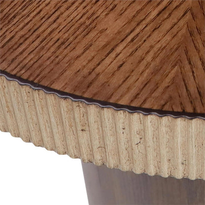 Bari Martini Table by John-Richard in natural, valyrian gold and monopoli. Made from ash wood in a transitional style.