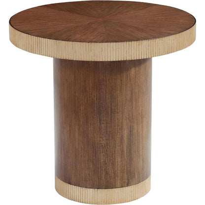 Bari Martini Table by John-Richard in natural, valyrian gold and monopoli. Made from ash wood in a transitional style.
