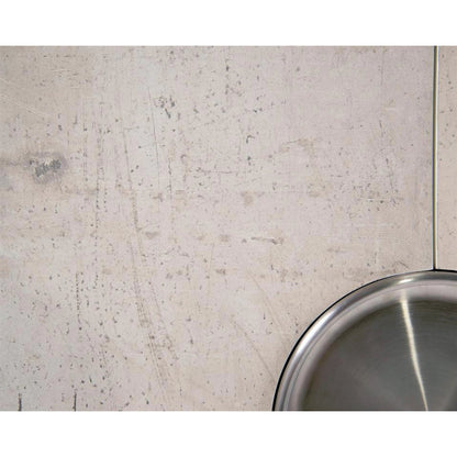 Dante Four-Door Credenza by John-Richard in beluga, stainless steel, white. Made from steel in a modern style.