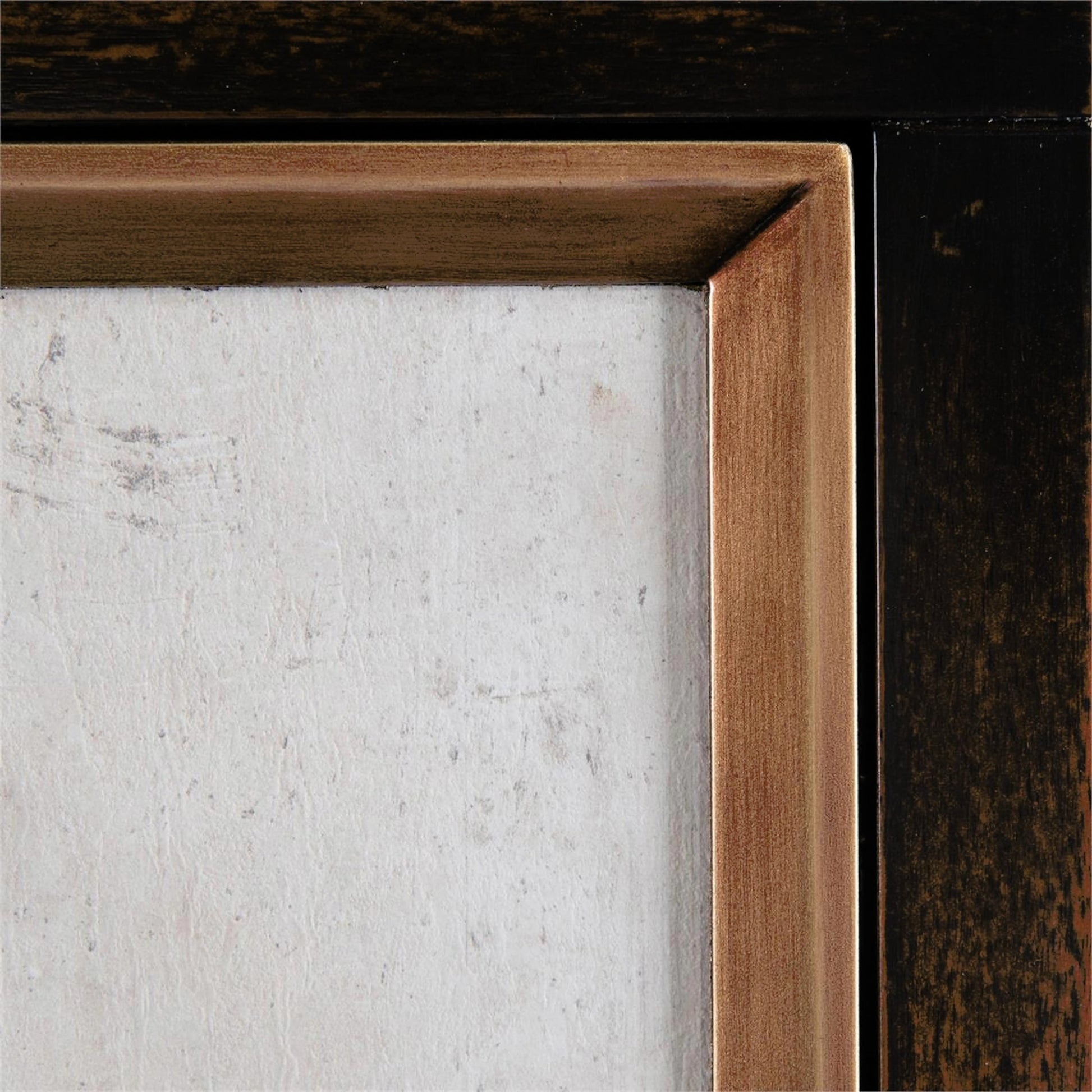 Anzu Cabinet by John-Richard in black, gold, walnut. Made from stone in a transitional style.