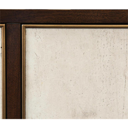 Mercia Credenza by John-Richard in black, gold, walnut. Made from stone in a transitional style.