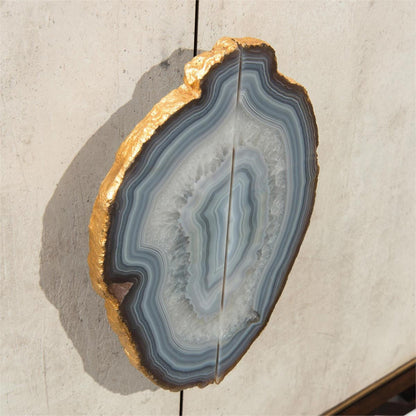 Mercia Credenza by John-Richard in black, gold, walnut. Made from stone in a transitional style.