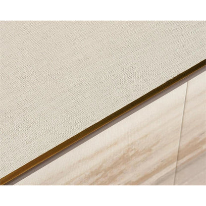 Solstice Sideboard by John-Richard in gold, white. Made from unique in a eclectic & global style.