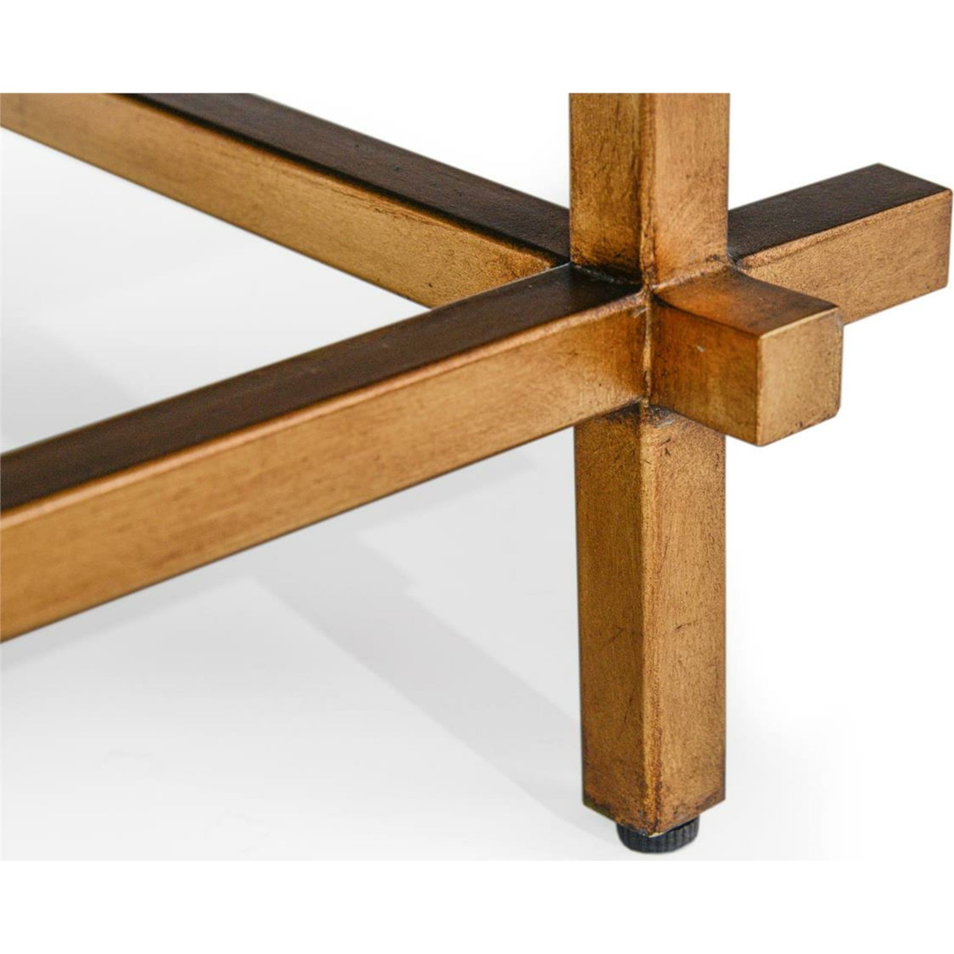 Naro Sideboard by John-Richard in brass, champagne, gold, oak. Made from brass, steel in a transitional style.