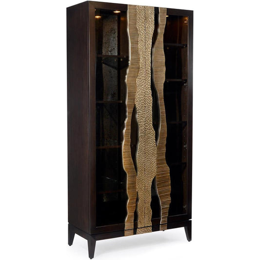 River's Edge Display Cabinet by John-Richard in espresso. Made from unique in a modern style.