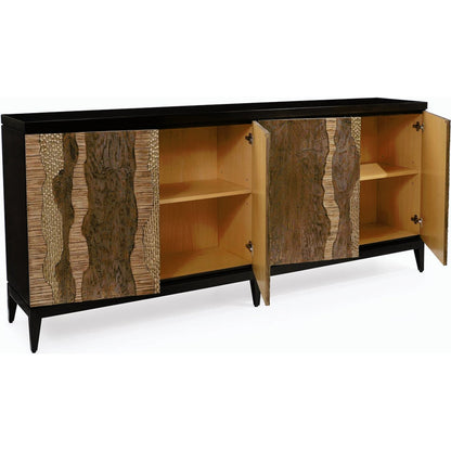 River's Edge Sideboard by John-Richard in espresso. Made from unique in a transitional style.