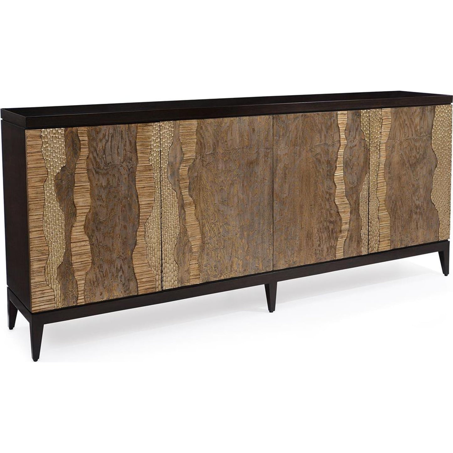 001 SI-1903678 | Primary Silo | River's Edge Sideboard by John-Richard in espresso. Made from unique in a transitional style.