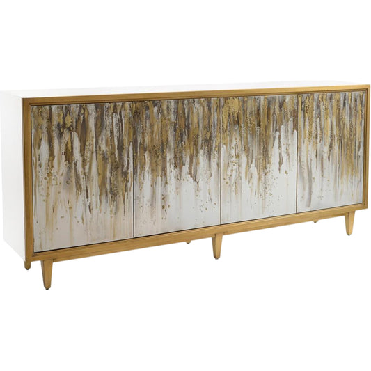 Ophelia Sideboard by John-Richard in beluga, gold coast. Made from unique in a modern style.