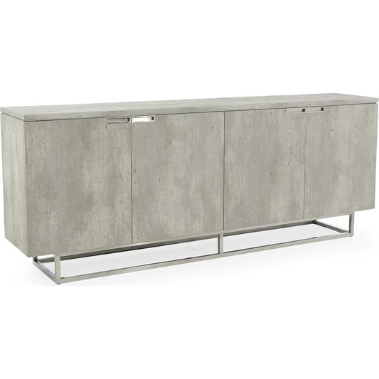 Silvio Piazza Credenza by John-Richard in red and piazza. Made from unique in a modern style.