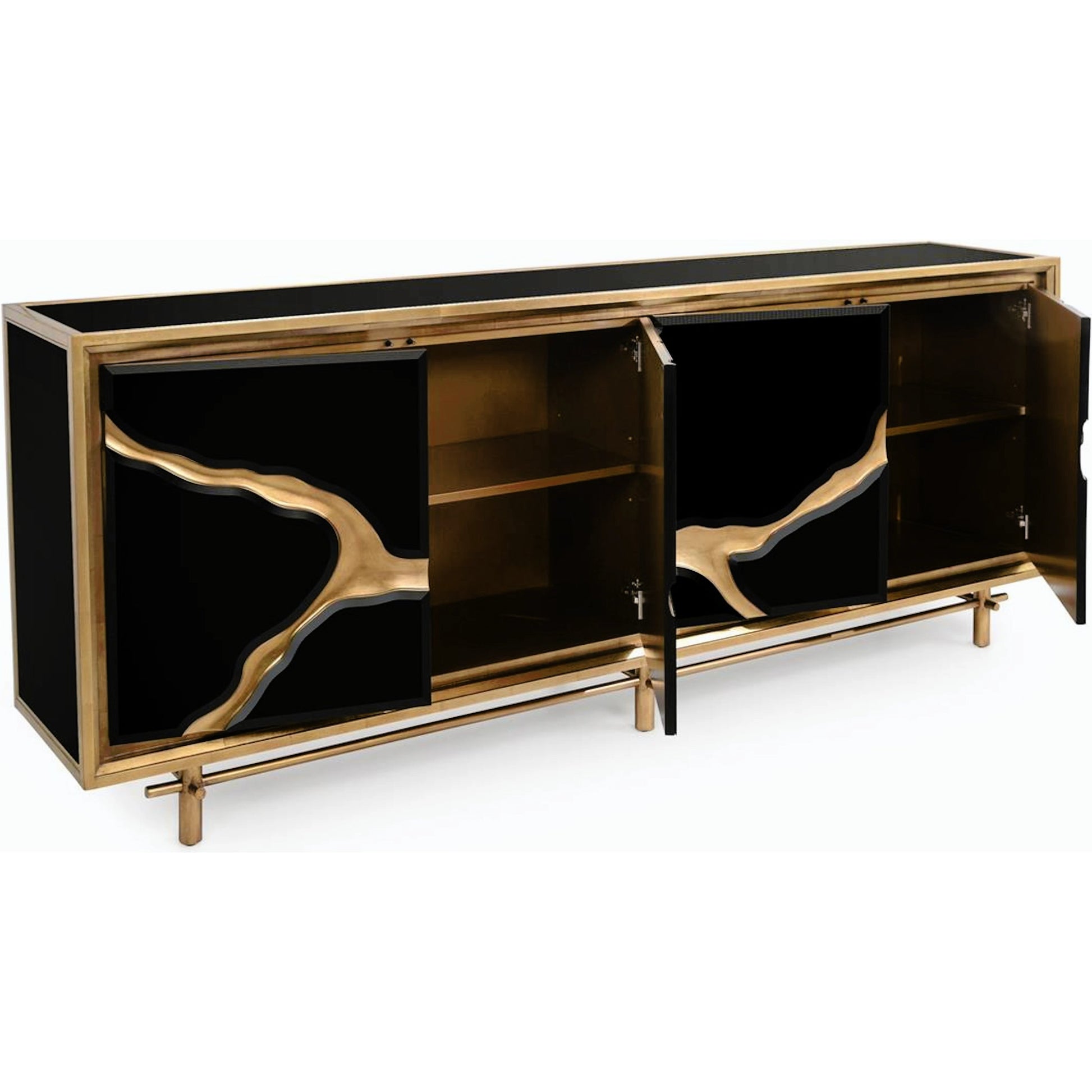 Revne Credenza by John-Richard in black. Made from unique in a modern style.