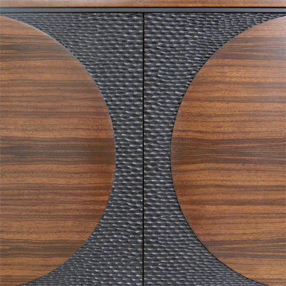 Hearthside Credenza by John-Richard in black. Made from unique in a modern style.