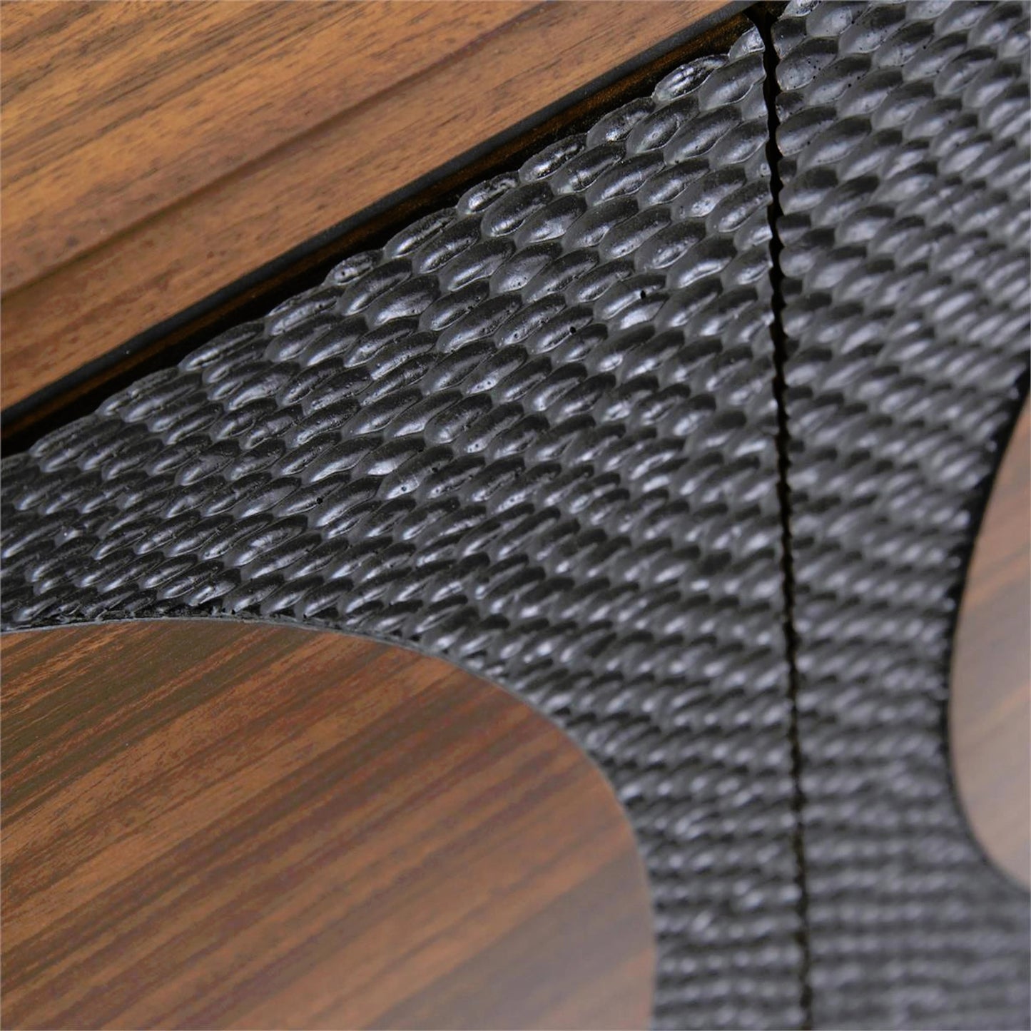 005 SI-2170775 | Closeup | Hearthside Credenza by John-Richard in black. Made from unique in a modern style.