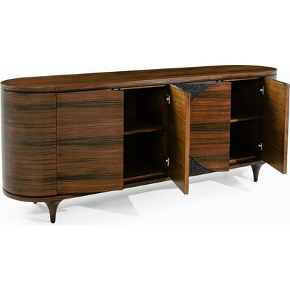 Hearthside Credenza by John-Richard in black. Made from unique in a modern style.
