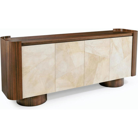Arcadian Four-Door Credenza by John-Richard. Made from unique in a modern style.