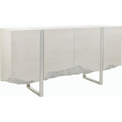 Terreno Four-Door Credenza by John-Richard in ivory. Made from unique in a modern style.