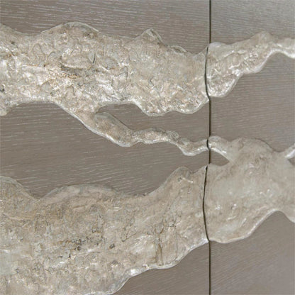 Alpine Credenza by John-Richard in gray. Made from unique in a modern style.