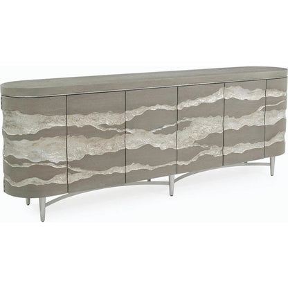 Alpine Credenza by John-Richard in gray. Made from unique in a modern style.