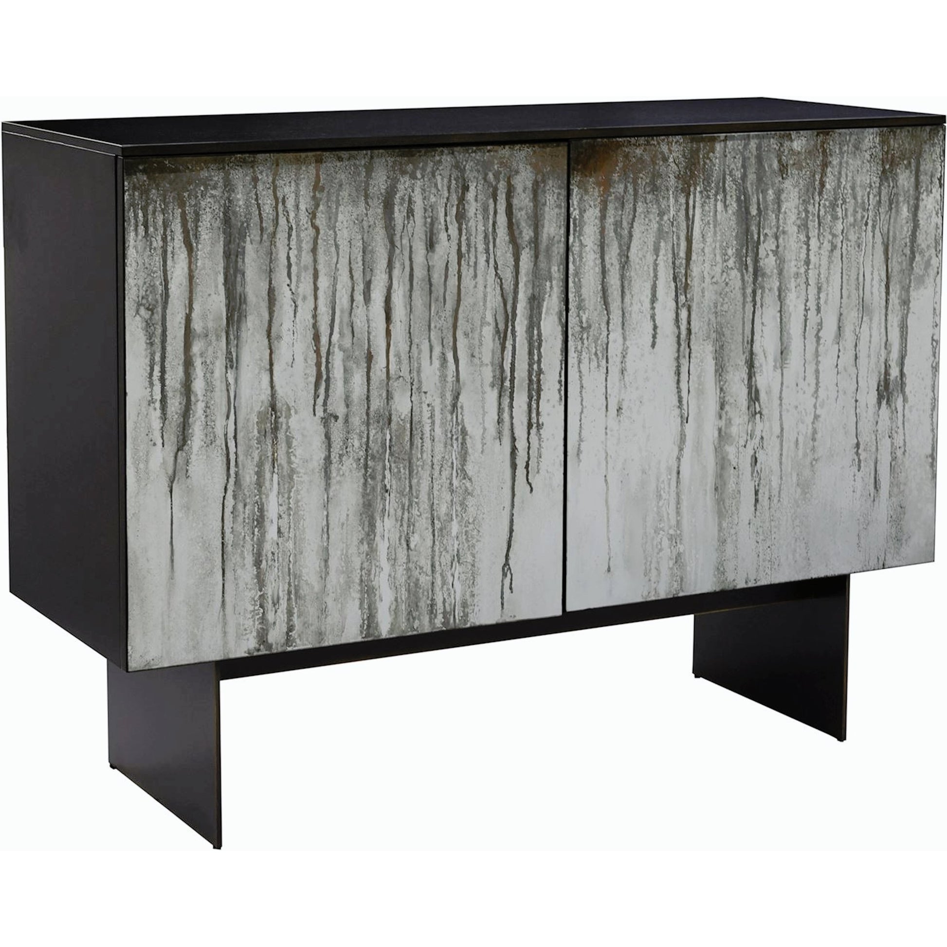 Rainfall Two-Door Chest by John-Richard in black. Made from unique in a modern style.