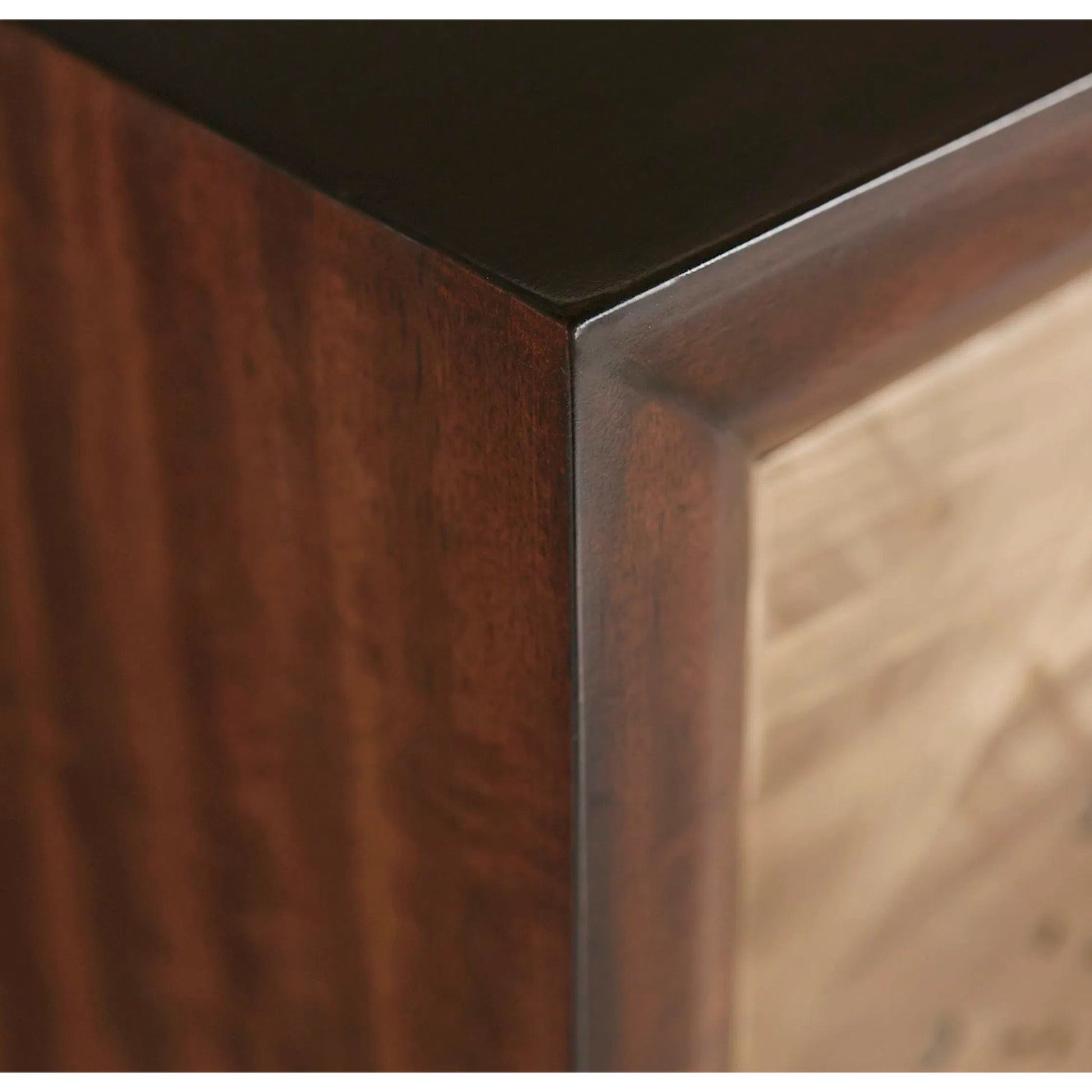 Sloane Four-Door Credenza by John-Richard in black. Made from unique in a unique style.