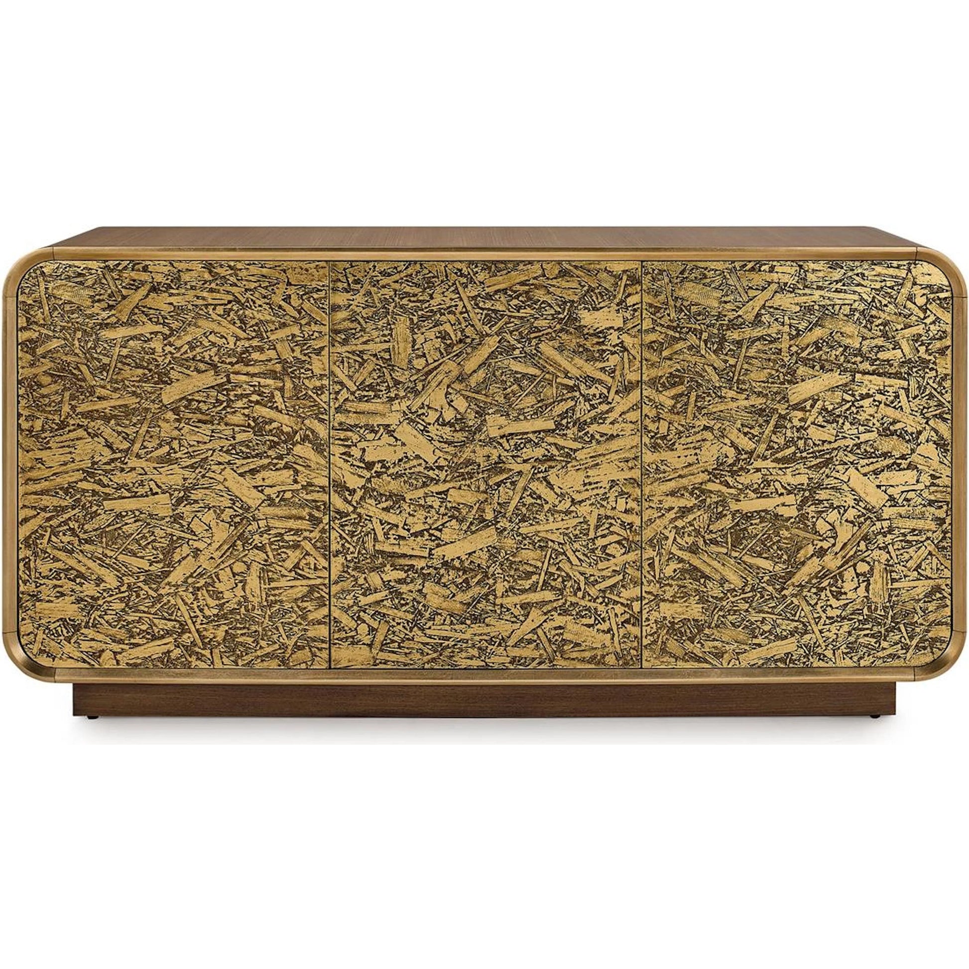 Fragment Three-Door Credenza by John-Richard. Made from unique in a unique style.