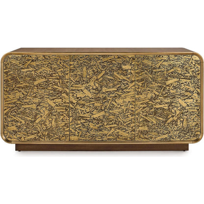 Fragment Three-Door Credenza by John-Richard. Made from unique in a unique style.