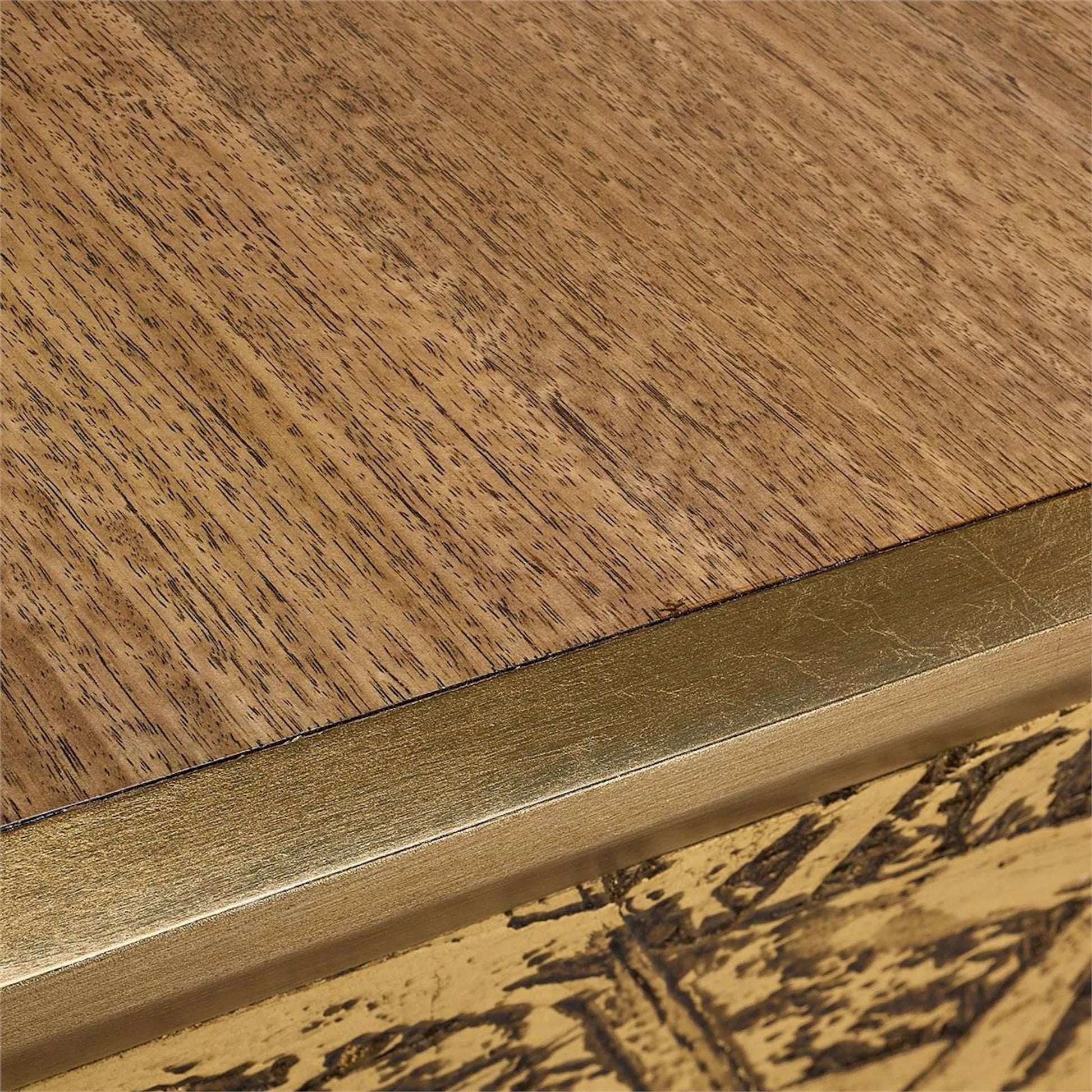 Fragment Three-Door Credenza by John-Richard. Made from unique in a unique style.
