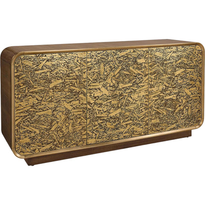 Fragment Three-Door Credenza by John-Richard. Made from unique in a unique style.