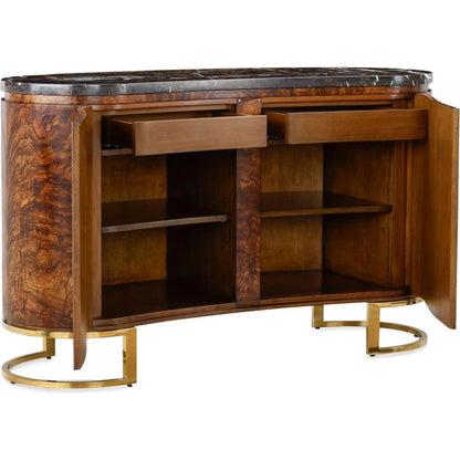Ferdinand Four-Door Sideboard by John-Richard in charcoal. Made from unique in a unique style.