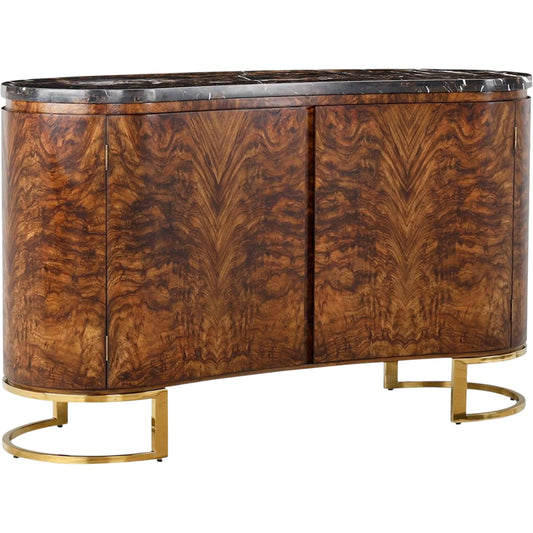 Ferdinand Four-Door Sideboard by John-Richard in charcoal. Made from unique in a unique style.