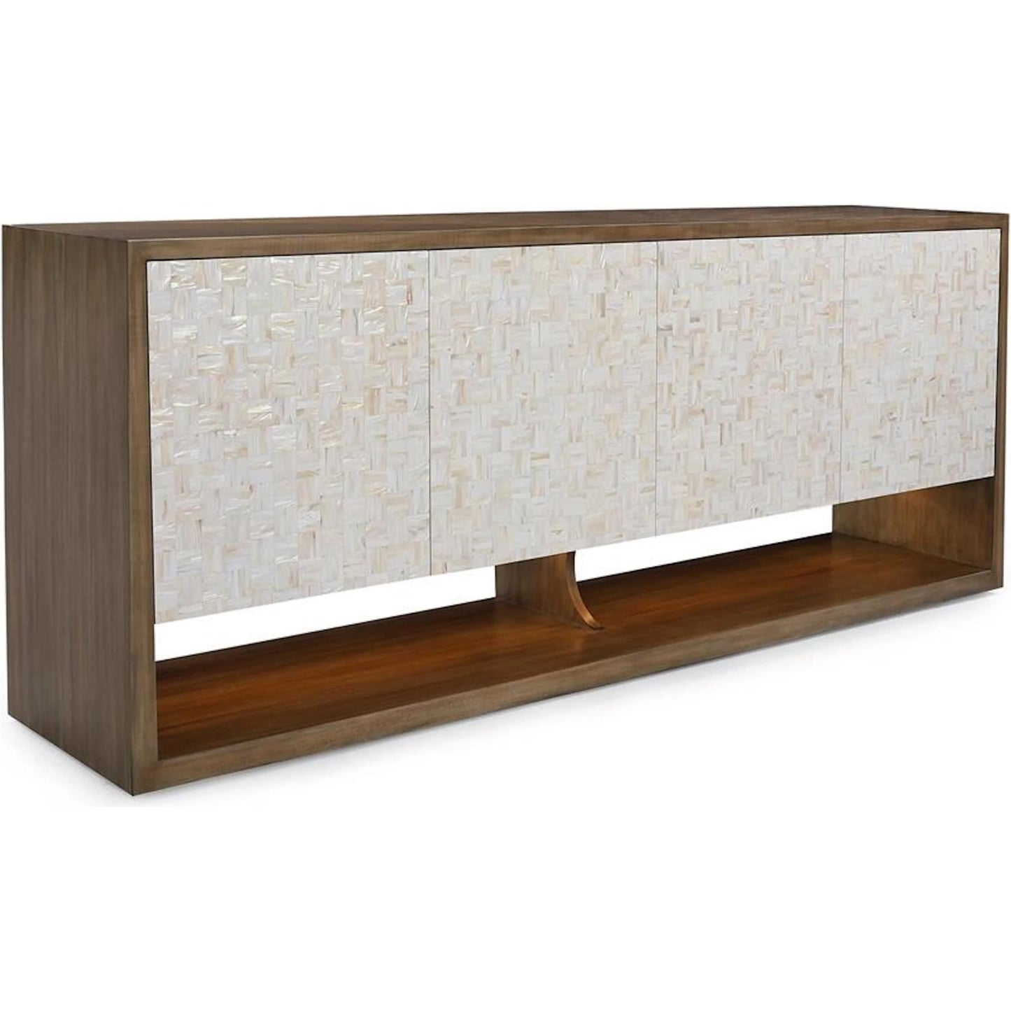 000 SI-2374082 | Primary Silo | Venus Four-Door Credenza by John-Richard in black and tristan, mother of pearl. Made from unique in a transitional style.