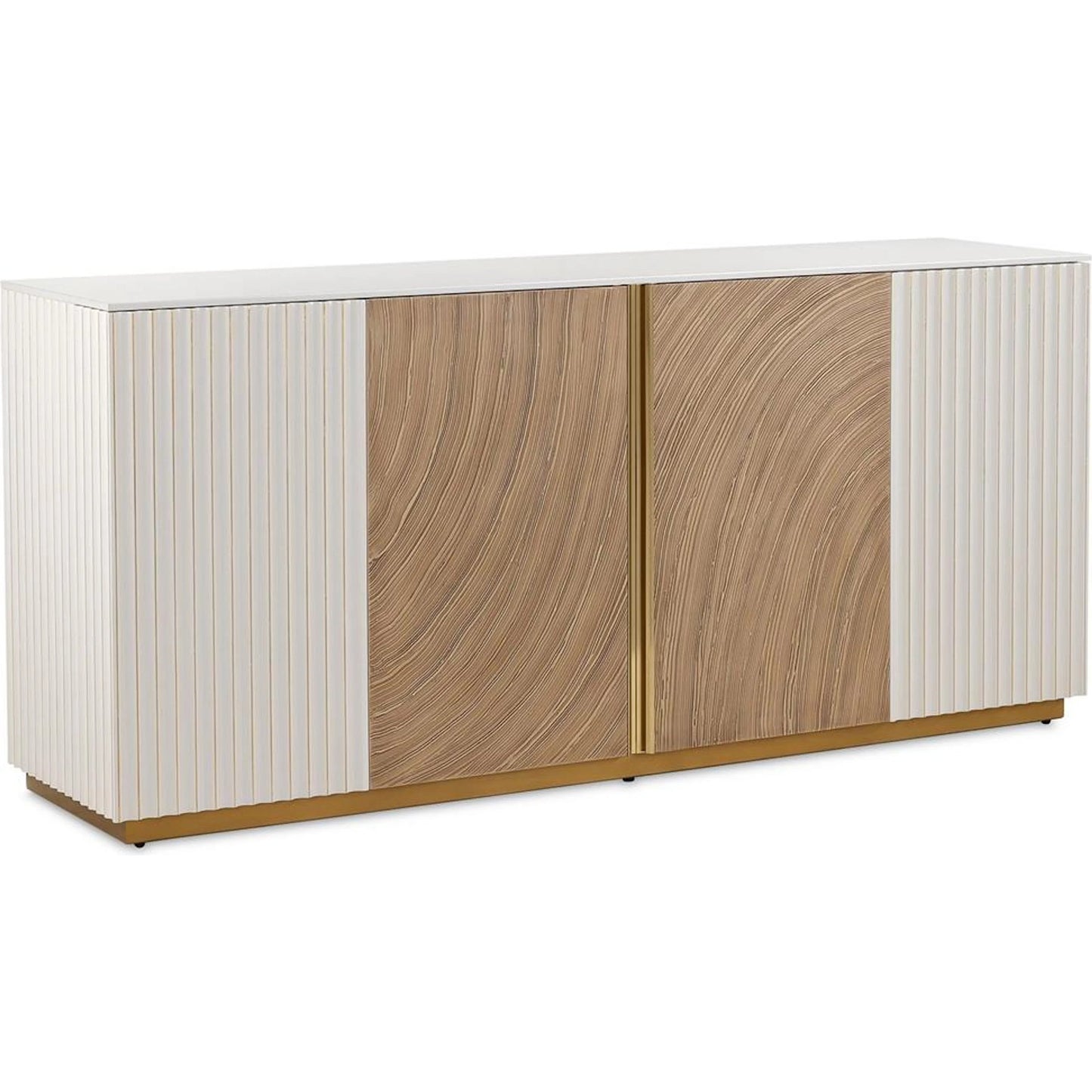 001 SI-2537477 | Primary Silo | Province Four-Door Credenza by John-Richard in white. Made from unique in a unique style.
