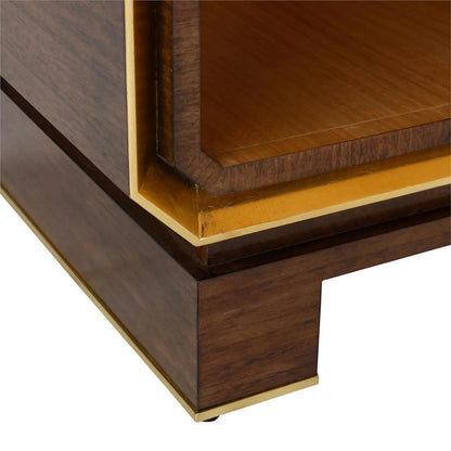 Rowan Four-Door Credenza by John-Richard in black. Made from unique in a unique style.