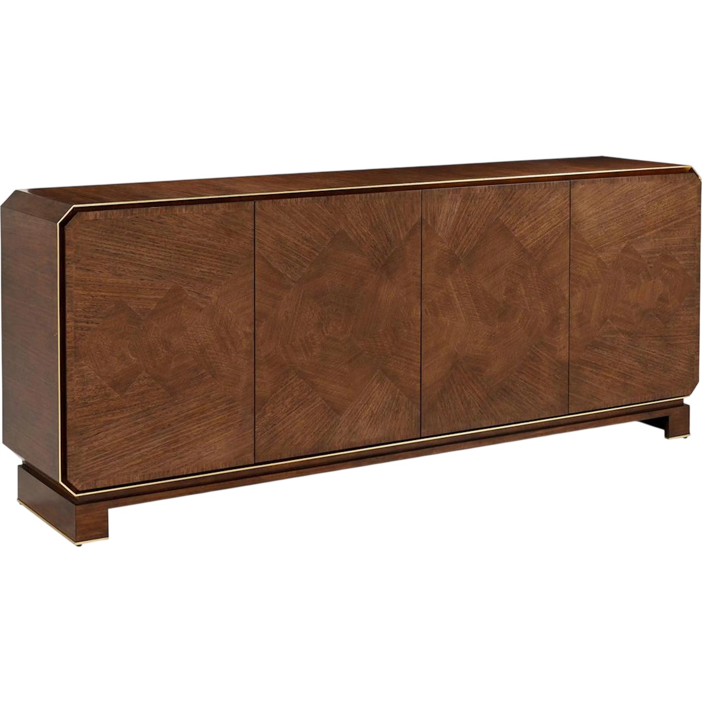 001 SI-2537501 | Primary Silo | Rowan Four-Door Credenza by John-Richard in black. Made from unique in a unique style.