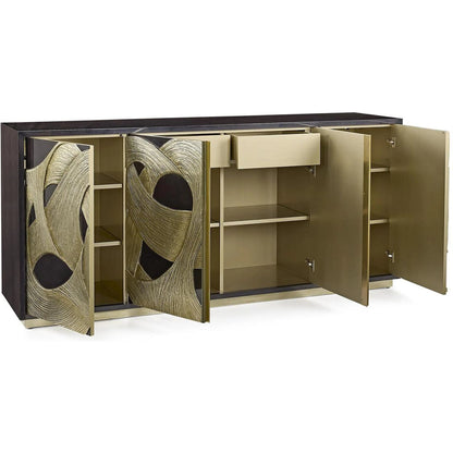 Interlace Four-Door Credenza by John-Richard. Made from unique in a unique style.