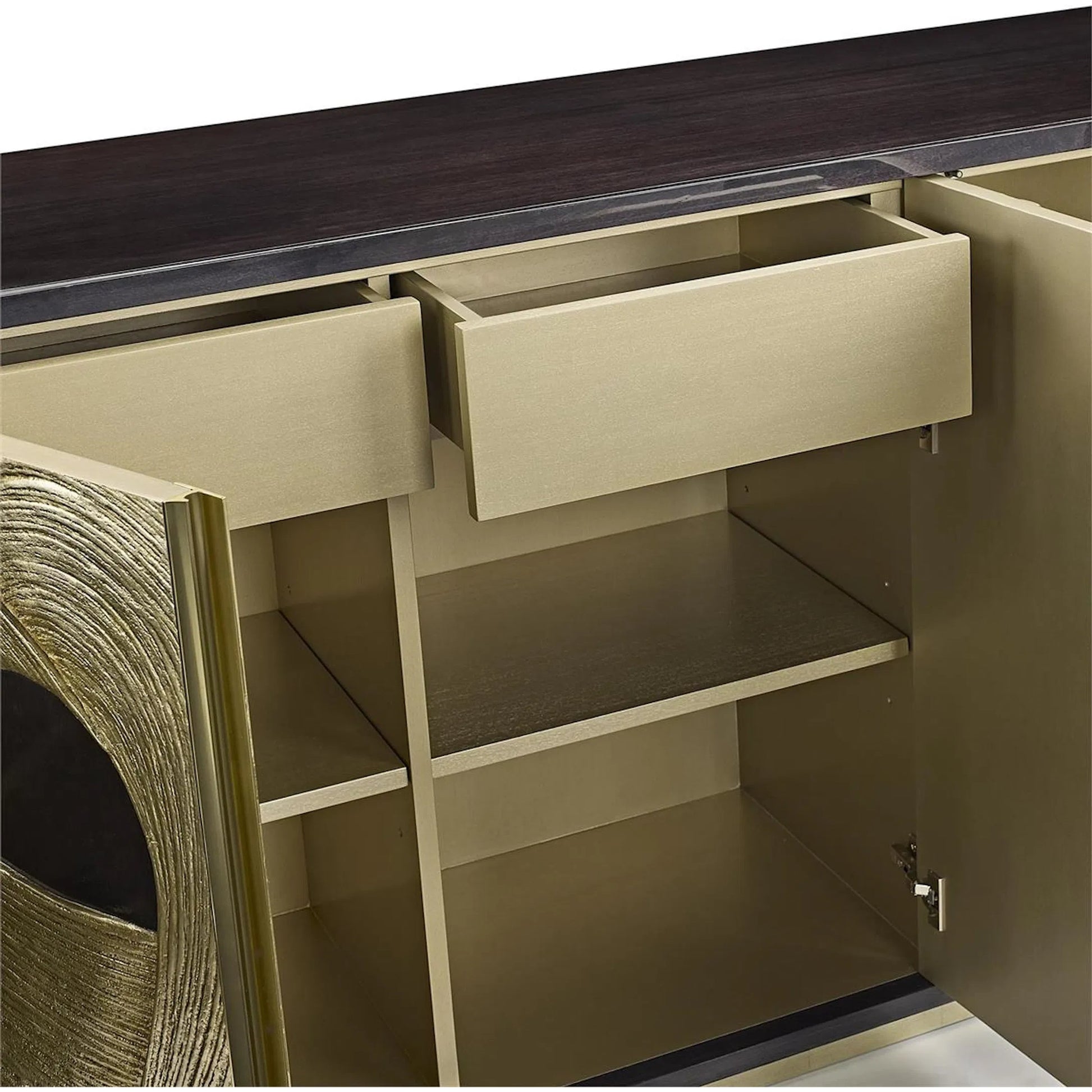 Interlace Four-Door Credenza by John-Richard. Made from unique in a unique style.