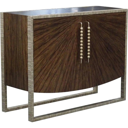 Korina Two-Door Cabinet by John-Richard in olive brown, valyrian gold. Made from unique in a unique style.