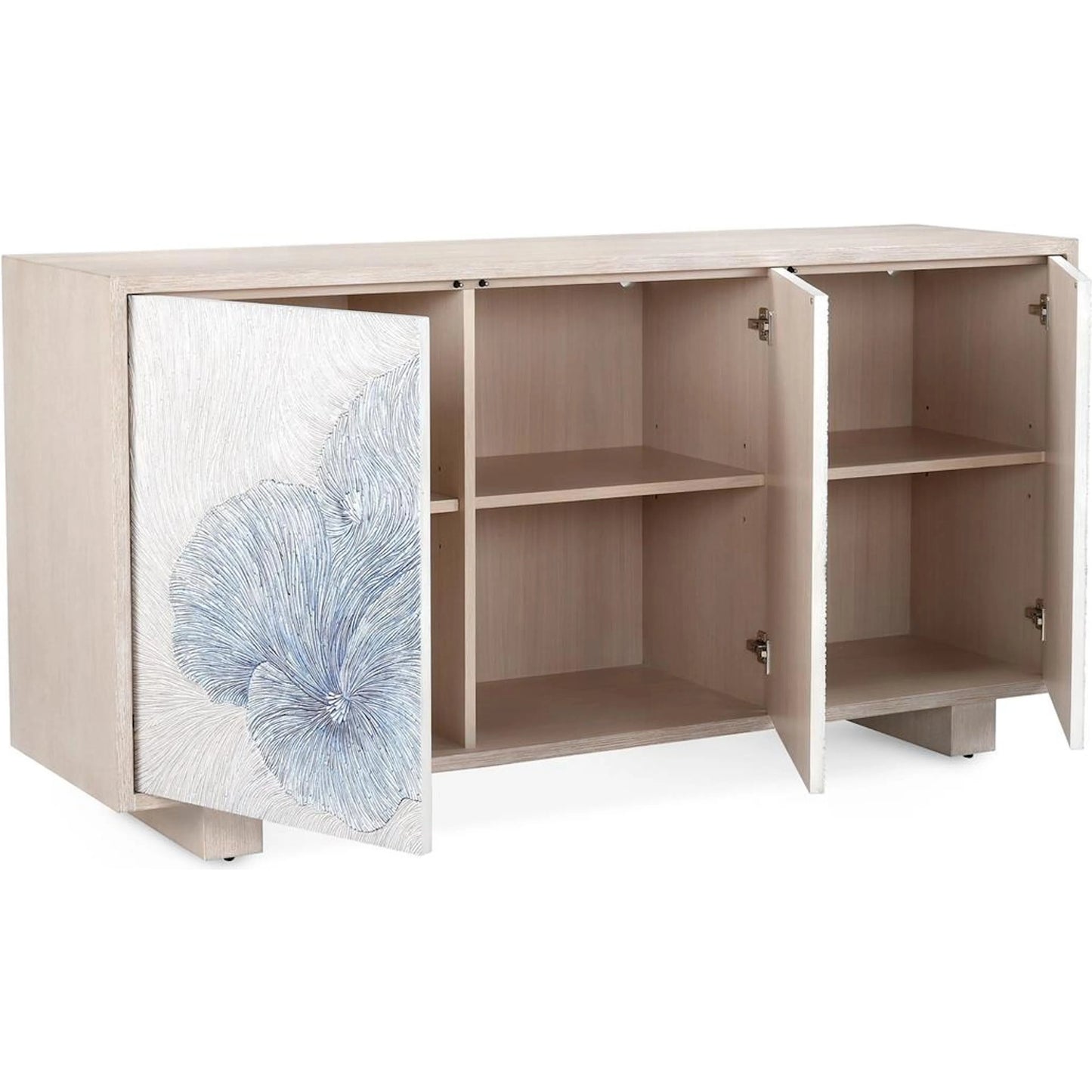 002 SI-2537308 | Additional Silo | Giardino Three-Door Sideboard by John-Richard in ivory. Made from unique in a unique style.