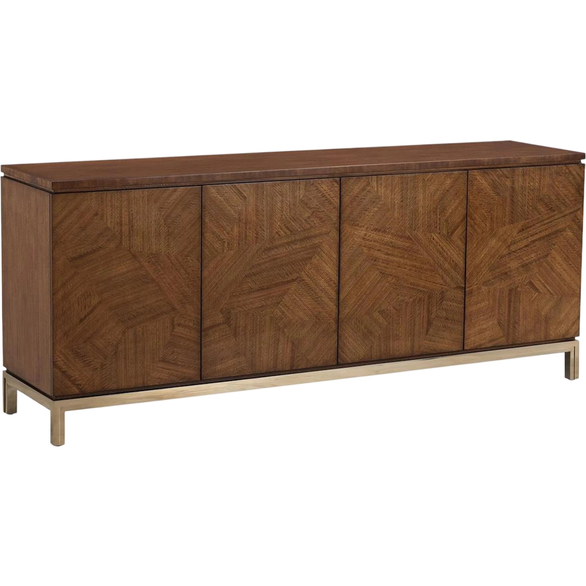 Thorne Four-Door Sideboard by John-Richard in black. Made from unique in a unique style.