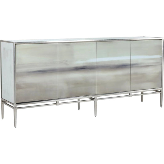 Carol Benson-Cobb's At Dusk Four-Door Credenza by John-Richard in gray. Made from unique in a unique style.