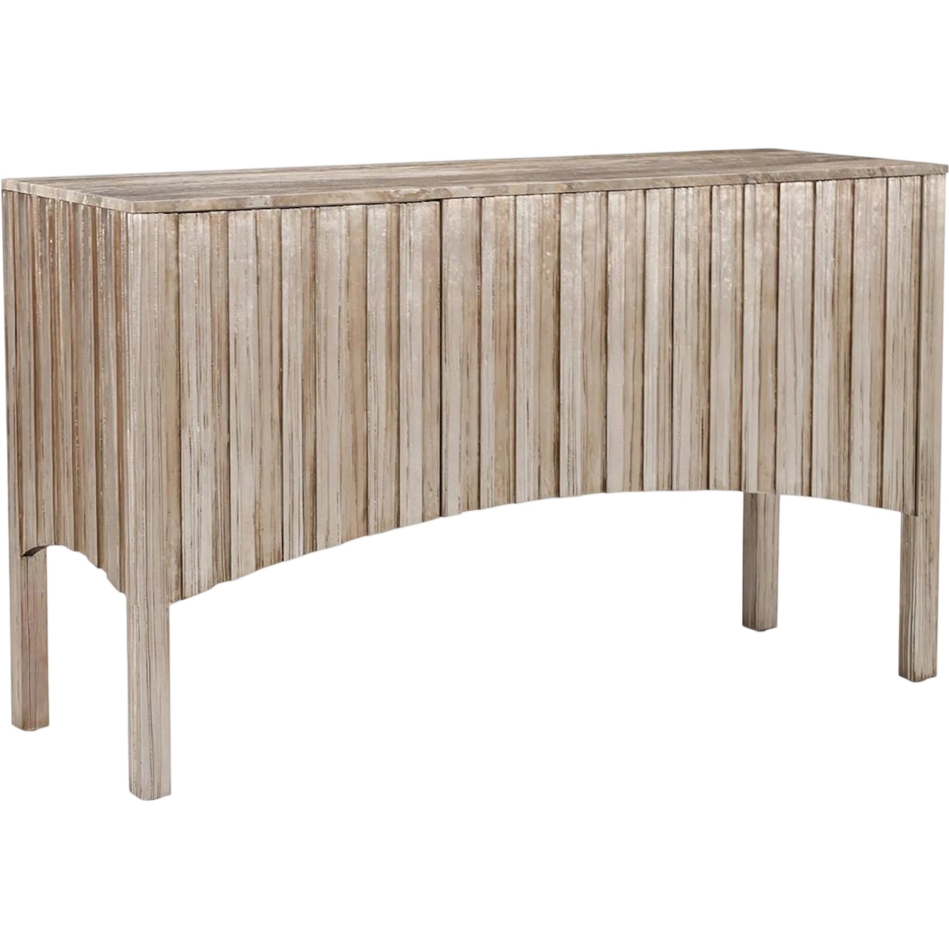 Hestia Three-Door Sideboard by John-Richard in black. Made from unique in a unique style.