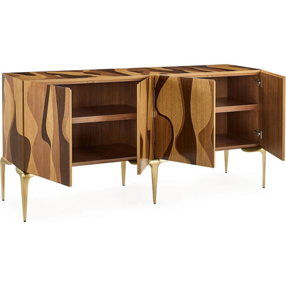 Canyon Four-Door Credenza by John-Richard. Made from unique in a unique style.