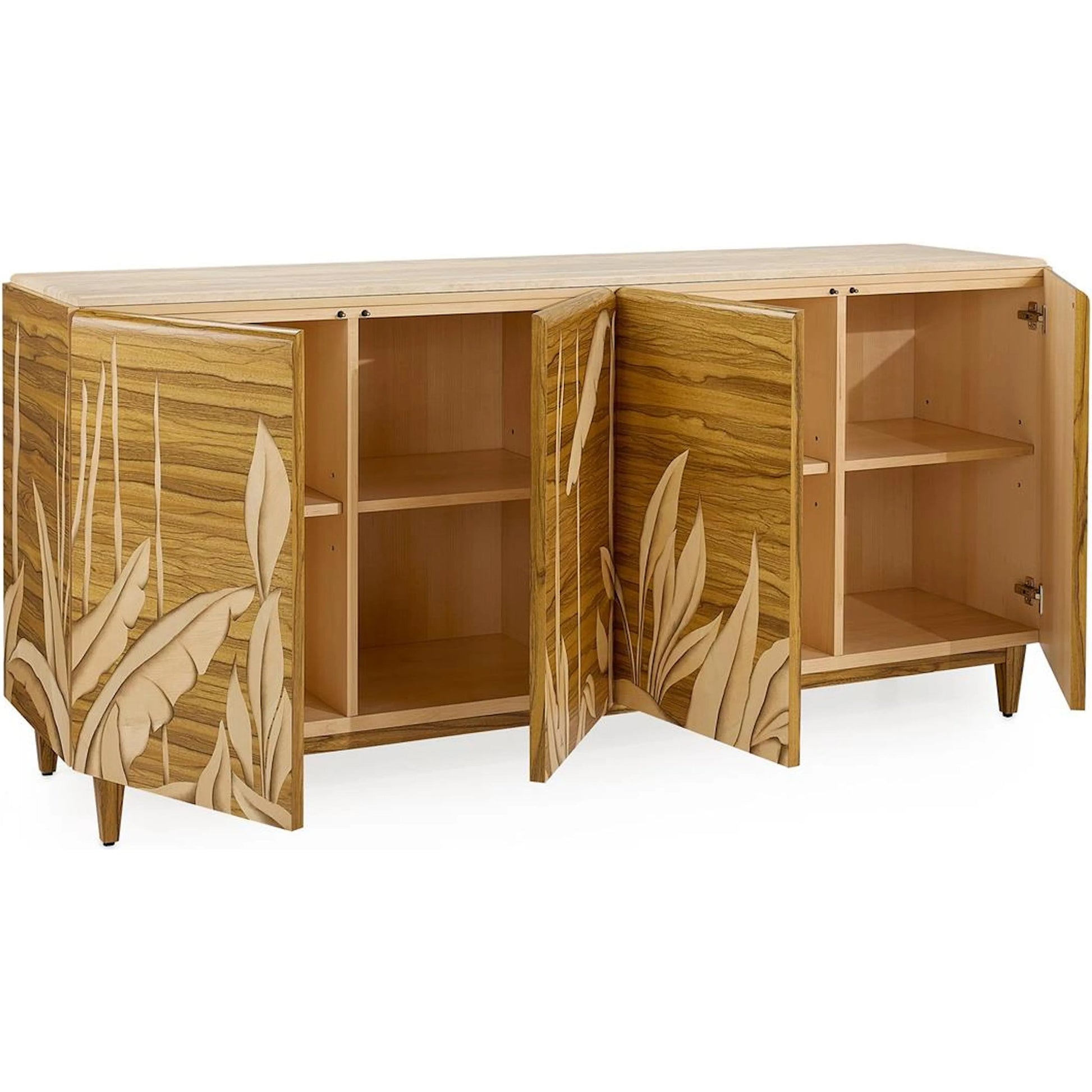 Meadow Four-Door Credenza by John-Richard. Made from unique in a unique style.